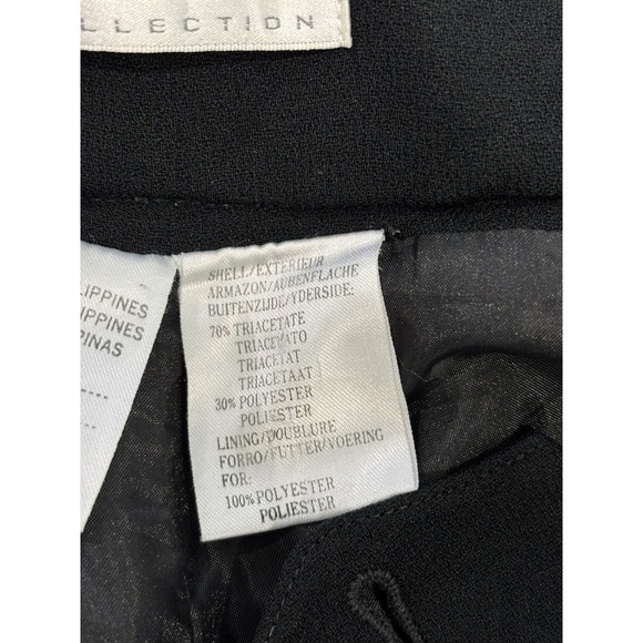 Liz Claiborne Black Lined Dress Pants Size 10 High Rise Pleated Trousers Career - Picture 9 of 12